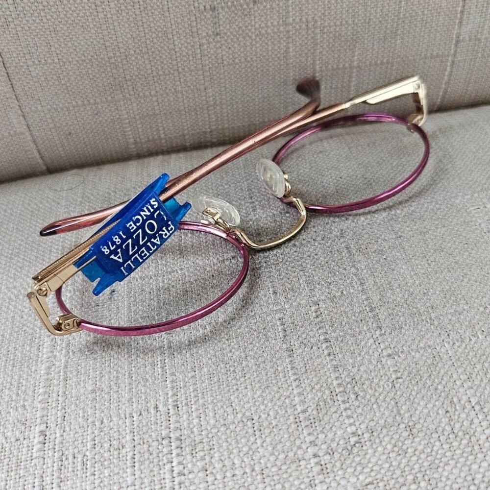 Luxottica Youth Girl Eyeglasses Frame GOLDELECTROPLATED Glasses Frame Italy - Picture 8 of 12